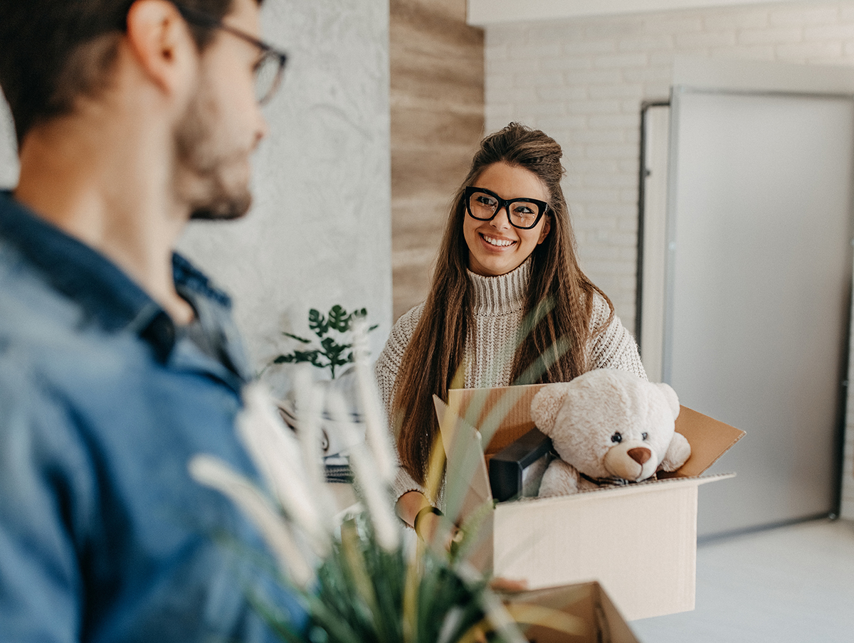 Stegen i en internationell flytt
